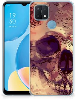 B2Ctelecom Silicone Back Case OPPO A15 GSM Hoesje Skullhead