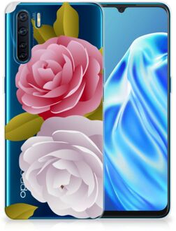 B2Ctelecom Silicone Back Case OPPP A91 GSM Hoesje Roses