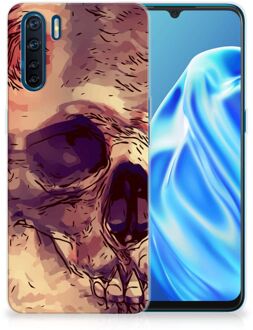 B2Ctelecom Silicone Back Case OPPP A91 GSM Hoesje Skullhead