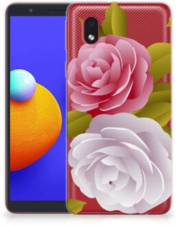 B2Ctelecom Silicone Back Case Samsung Galaxy A01 Core GSM Hoesje Roses