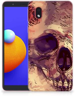 B2Ctelecom Silicone Back Case Samsung Galaxy A01 Core GSM Hoesje Skullhead