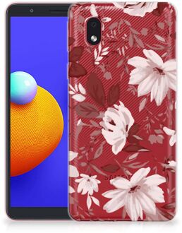 B2Ctelecom Silicone Back Case Samsung Galaxy A01 Core GSM Hoesje Watercolor Flowers