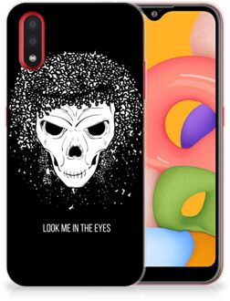 B2Ctelecom Silicone Back Case Samsung Galaxy A01 Skull Hair