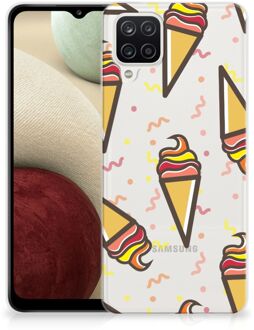 B2Ctelecom Silicone Back Case Samsung Galaxy A12 Hoesje Super als Cadeau voor Kleinzoon Icecream