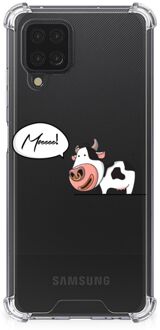 B2Ctelecom Silicone Back Case Samsung Galaxy A12 Telefoonhoesje  met doorzichtige rand Cow