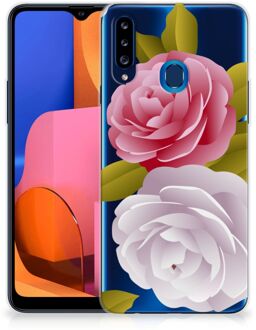 B2Ctelecom Silicone Back Case Samsung Galaxy A20s GSM Hoesje Roses