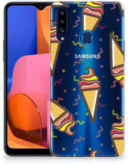 B2Ctelecom Silicone Back Case Samsung Galaxy A20s Hoesje Super als Cadeau voor Kleinzoon Icecream