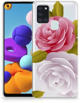 B2Ctelecom Silicone Back Case Samsung Galaxy A21s GSM Hoesje Roses