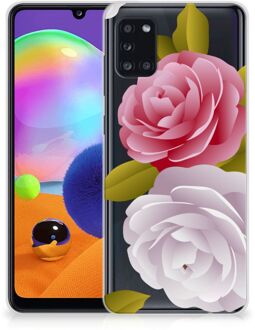 B2Ctelecom Silicone Back Case Samsung Galaxy A31 GSM Hoesje Roses