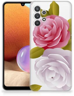 B2Ctelecom Silicone Back Case Samsung Galaxy A32 4G GSM Hoesje Roses