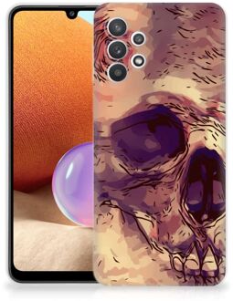 B2Ctelecom Silicone Back Case Samsung Galaxy A32 4G GSM Hoesje Skullhead