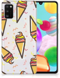 B2Ctelecom Silicone Back Case Samsung Galaxy A41 Hoesje Super als Cadeau voor Kleinzoon Icecream