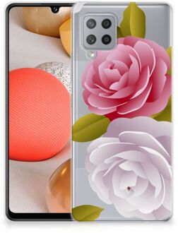 B2Ctelecom Silicone Back Case Samsung Galaxy A42 GSM Hoesje Roses