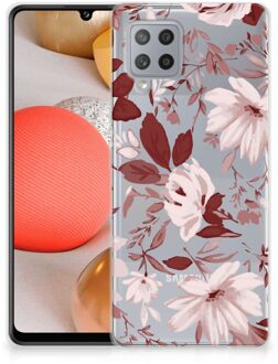 B2Ctelecom Silicone Back Case Samsung Galaxy A42 GSM Hoesje Watercolor Flowers