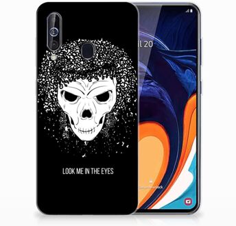 B2Ctelecom Silicone Back Case Samsung Galaxy A60 Skull Hair