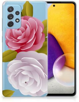 B2Ctelecom Silicone Back Case Samsung Galaxy A72 GSM Hoesje Roses