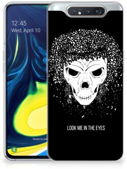 B2Ctelecom Silicone Back Case Samsung Galaxy A80 Skull Hair