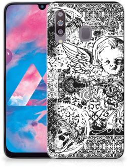 B2Ctelecom Silicone Back Case Samsung Galaxy M30 Skulls Angel