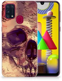 B2Ctelecom Silicone Back Case Samsung Galaxy M31 GSM Hoesje Skullhead