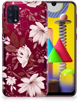 B2Ctelecom Silicone Back Case Samsung Galaxy M31 GSM Hoesje Watercolor Flowers