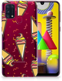 B2Ctelecom Silicone Back Case Samsung Galaxy M31 Hoesje Super als Cadeau voor Kleinzoon Icecream