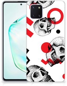 B2Ctelecom Silicone Back Case Samsung Galaxy Note 10 Lite Skull Rood