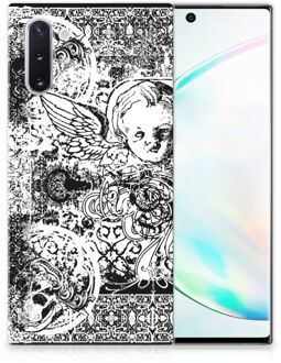 B2Ctelecom Silicone Back Case Samsung Galaxy Note 10 Skulls Angel