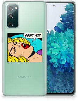 B2Ctelecom Silicone Back Case Samsung Galaxy S20 FE Hoesje met Tekst Popart Oh Yes