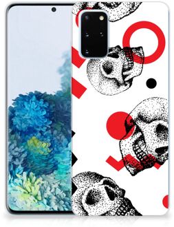 B2Ctelecom Silicone Back Case Samsung Galaxy S20 Plus Skull Rood