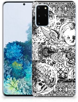 B2Ctelecom Silicone Back Case Samsung Galaxy S20 Plus Skulls Angel