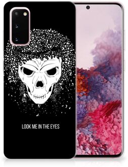 B2Ctelecom Silicone Back Case Samsung Galaxy S20 Skull Hair