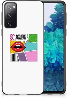 B2Ctelecom Silicone Back Case Samsung Galaxy S20 Telefoon Hoesje met Zwarte rand Popart Princess