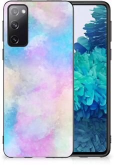 B2Ctelecom Silicone Back Case Samsung Galaxy S20 Telefoon Hoesje met Zwarte rand Watercolor Light