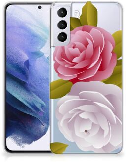 B2Ctelecom Silicone Back Case Samsung Galaxy S21 Plus GSM Hoesje Roses