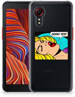 B2Ctelecom Silicone Back Case Samsung Galaxy Xcover 5 Hoesje met Tekst Popart Oh Yes