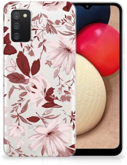 B2Ctelecom Silicone Back Case Samsung M02s | Samsung Galaxy A02s GSM Hoesje Watercolor Flowers