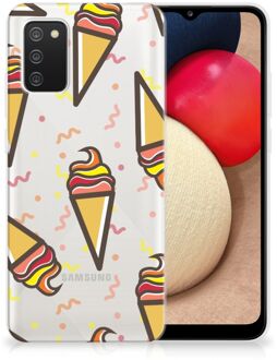 B2Ctelecom Silicone Back Case Samsung M02s | Samsung Galaxy A02s Hoesje Super als Cadeau voor Kleinzoon Icecream