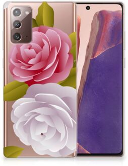 B2Ctelecom Silicone Back Case Samsung Note 20 GSM Hoesje Roses