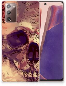 B2Ctelecom Silicone Back Case Samsung Note 20 GSM Hoesje Skullhead