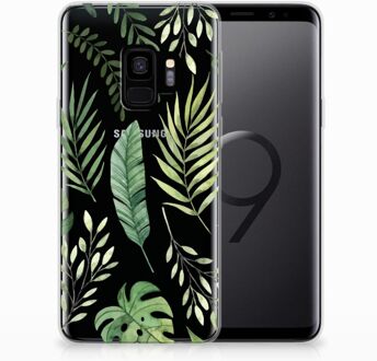 B2Ctelecom Silicone Back Case Samsung S9 Leaves