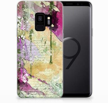 B2Ctelecom Silicone Back Case Samsung S9 Letter Painting