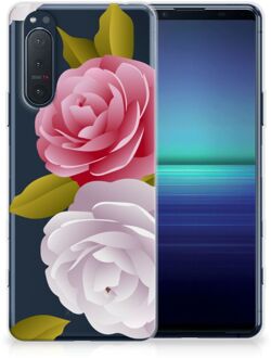 B2Ctelecom Silicone Back Case Sony Xperia 5II GSM Hoesje Roses