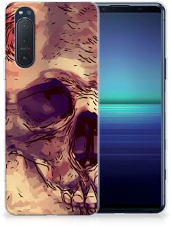 B2Ctelecom Silicone Back Case Sony Xperia 5II GSM Hoesje Skullhead