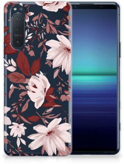 B2Ctelecom Silicone Back Case Sony Xperia 5II GSM Hoesje Watercolor Flowers