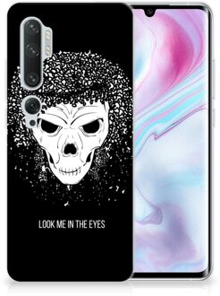 B2Ctelecom Silicone Back Case Xiaomi Mi Note 10 Pro Skull Hair