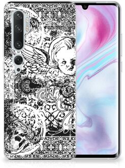 B2Ctelecom Silicone Back Case Xiaomi Mi Note 10 Pro Skulls Angel