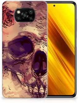 B2Ctelecom Silicone Back Case Xiaomi Poco X3 GSM Hoesje Skullhead