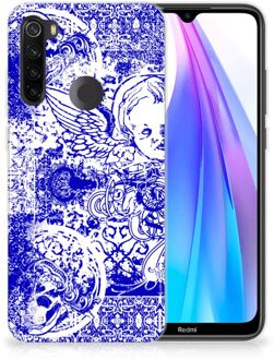 B2Ctelecom Silicone Back Case Xiaomi Redmi Note 8T Angel Skull Blue