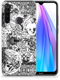 B2Ctelecom Silicone Back Case Xiaomi Redmi Note 8T Skulls Angel