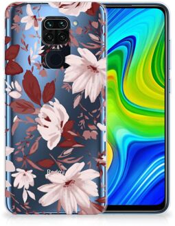 B2Ctelecom Silicone Back Case Xiaomi Redmi Note9 GSM Hoesje Watercolor Flowers